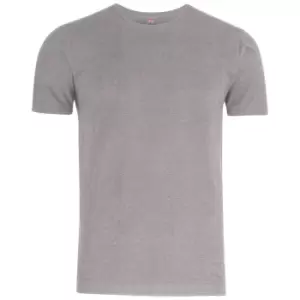 image of Clique Mens Premium Melange T-Shirt (L) (Grey Melange)