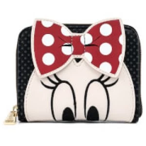 image of Loungefly Disney Minnie Mouse Bow Zip Around Wallet