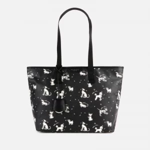 Radley Womens Maple Cross Fun Pups Medium Tote Bag - Black