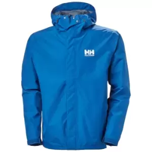 image of Helly Hansen Mens Seven J Outdoor Rain Jacket Blue M