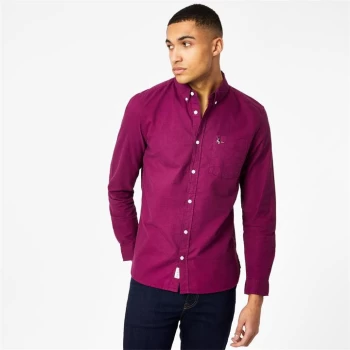 image of Jack Wills Wadsworth Plain Oxford Shirt - Iris