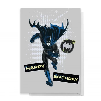 image of Batman Happy Birthday Greetings Card - Giant Card