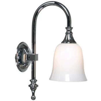 image of Linea Verdace Lighting - Linea Verdace Classic Bathroom Wall Light Chrome IP44