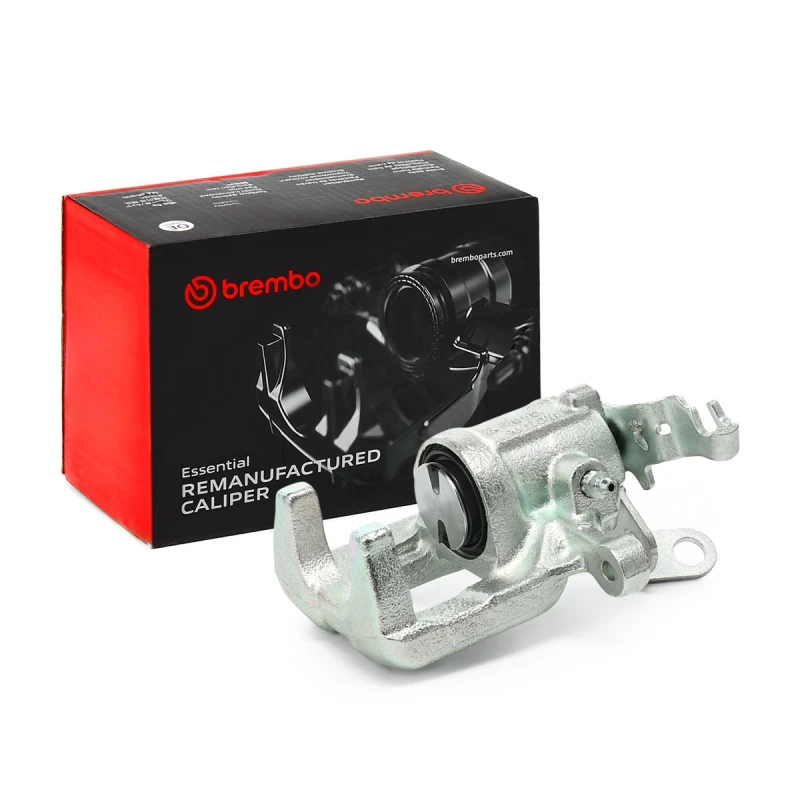Image of BREMBO F 85 291 Brake caliper ESSENTIAL LINE Rear Axle Right Grey Cast Iron Brake Caliper (78)