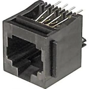 Image of ASSMANN WSW A 20140 Mounted Modular Socket 4 RJ10 Socket vertical vertical Black