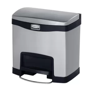 Image of SLIM JIM stainless steel waste collector with pedal