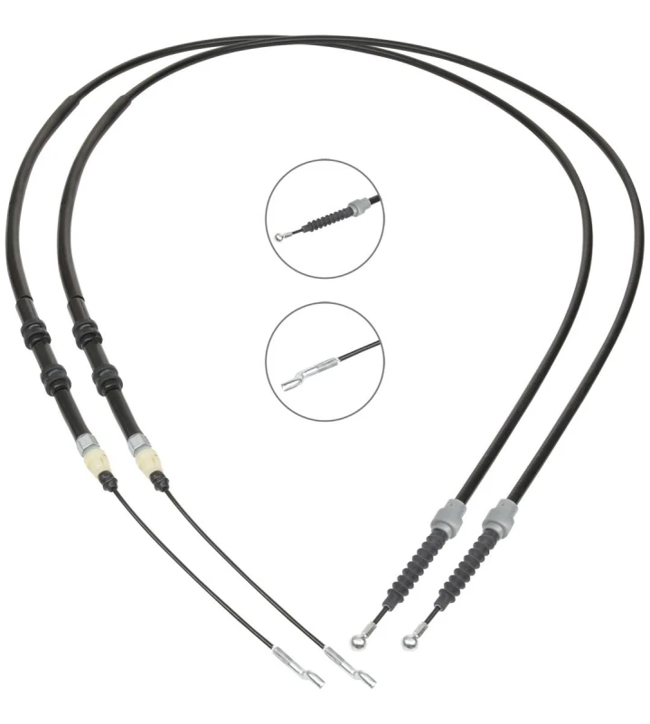 Image of RIDEX 124C1212 Brake Cable Left, 2015/1648+2015/1648mm Cable,parking brake (124)