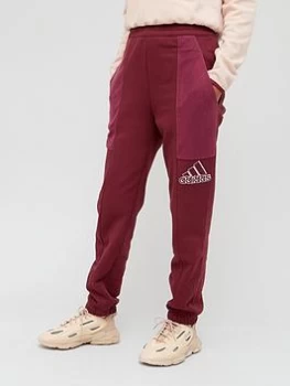 Image of adidas Brand Love Pants - Dark Red, Dark Red Size XL Women