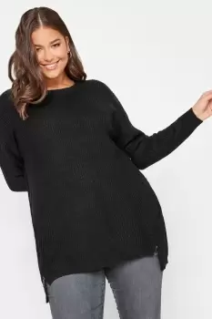 image of Side Zip Knitted Jumper