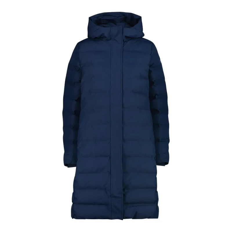 Image of Womens zip-up hooded puffer jacket CMP Bleu Female XL
