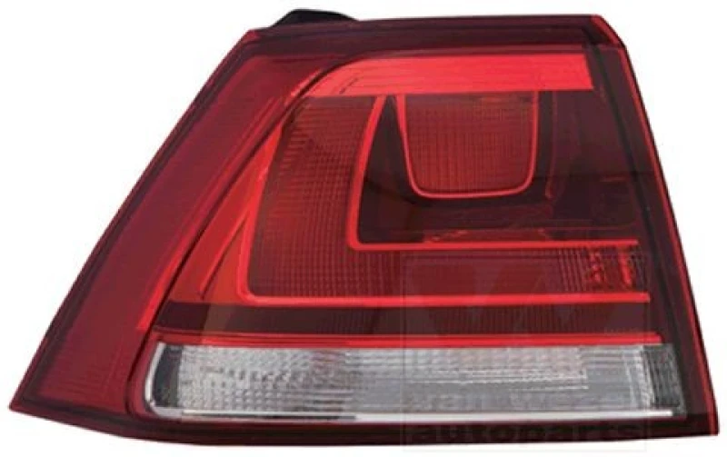 Image of VAN WEZEL 5766935 Rear light Outer section, without bulb holder, Left Combination Rearlight (391)