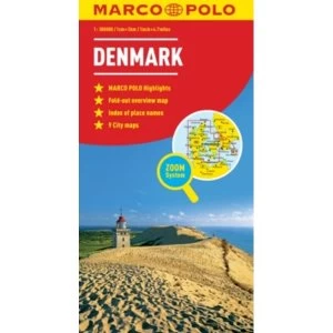 Image of Denmark Marco Polo Map by Marco Polo (Sheet map, folded, 2011)