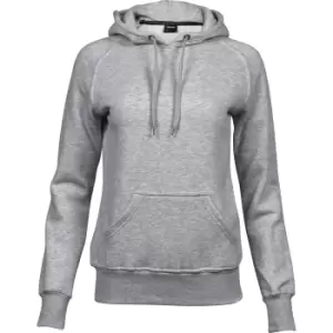 image of Tee Jays Womens/Ladies Raglan Hooded Sweatshirt (M) (Heather Grey)