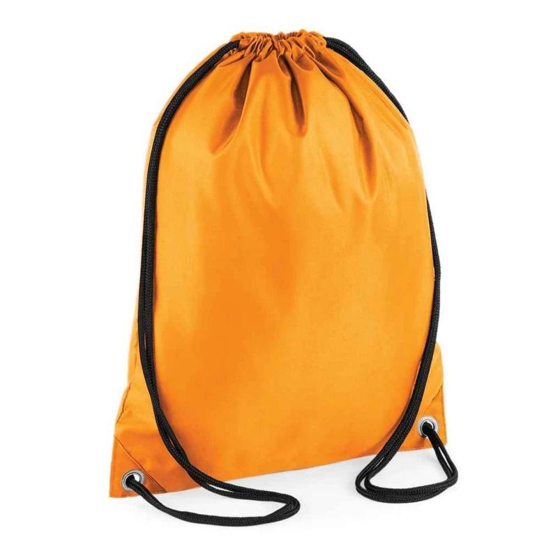 Image of Bagbase Mens Budget Drawstring Bag in Orange Orange Male