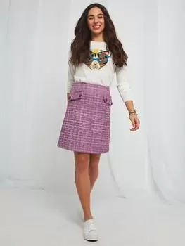 image of Joe Browns The Jackie Retro Skirt -purple, Purple, Size 8, Women