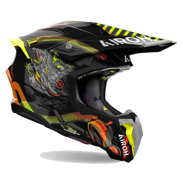 Image of Airoh Twist 3 Toxic Offroad Helmet Size L