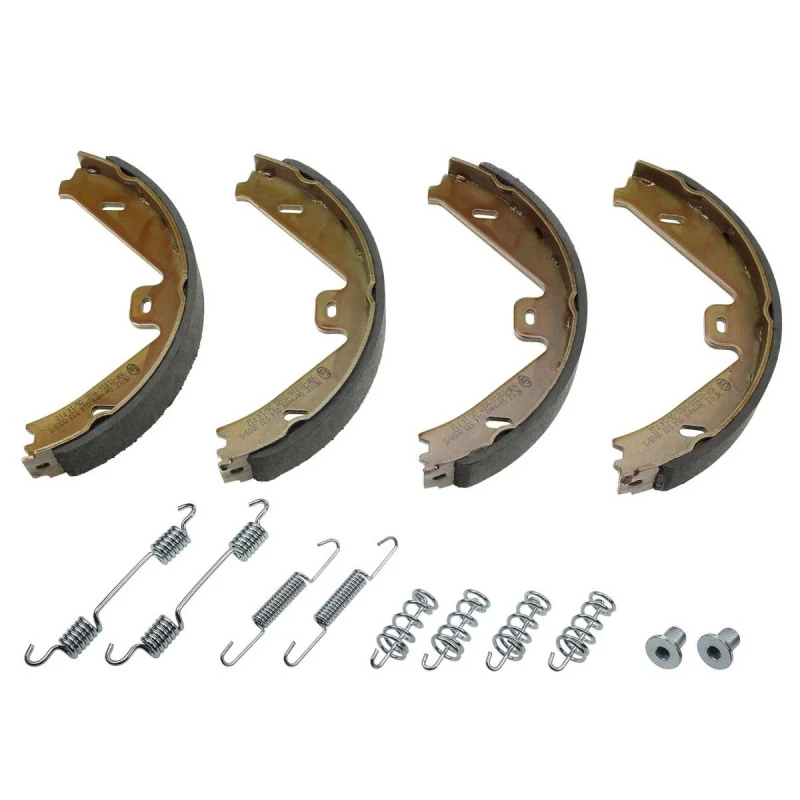Image of MEYLE 014 533 0009/S Handbrake Shoes Original Quality, Rear Axle, with spring Brake Shoe Set,parking brake (1419)
