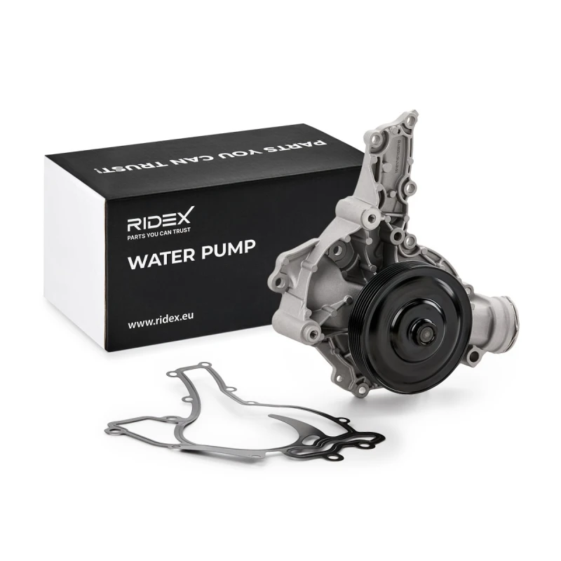Image of RIDEX 1260W0638 Water pump with belt pulley, for V-ribbed belt use Water Pump (1260)
