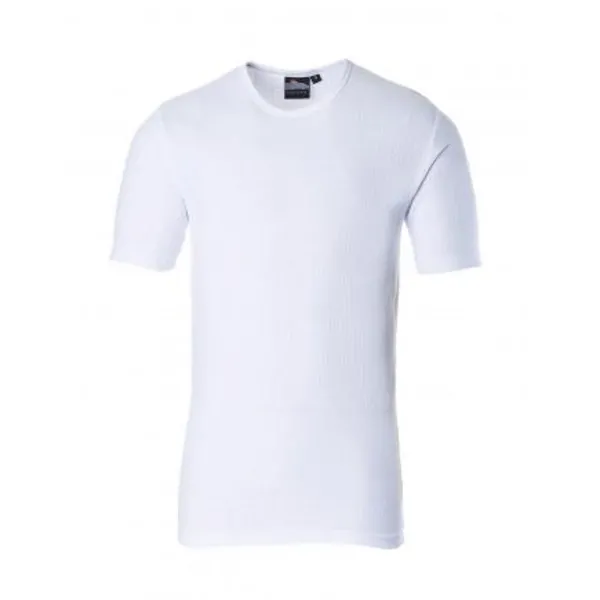 image of Portwest Thermal Short Sleeve T Shirt B120WHRM Colour: White