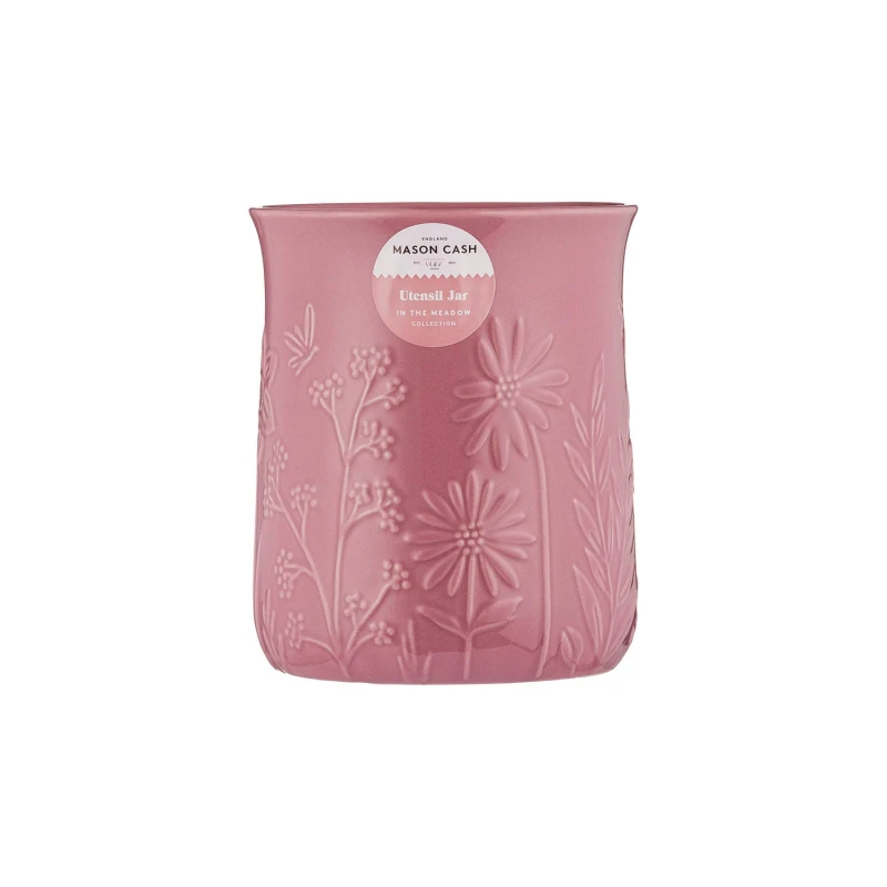 Image of Mason Cash In The Meadown Utensil Jar, Purple