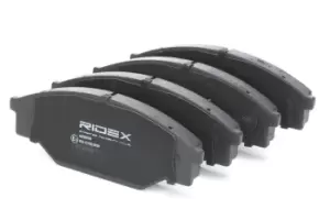 Image of RIDEX Brake pad set VW,TOYOTA 402B0910 AY040TY008,AY040TY042,0446526010 0446526060,0446526080,0446526100,0446526140,0446526200,0446526210,0446526230