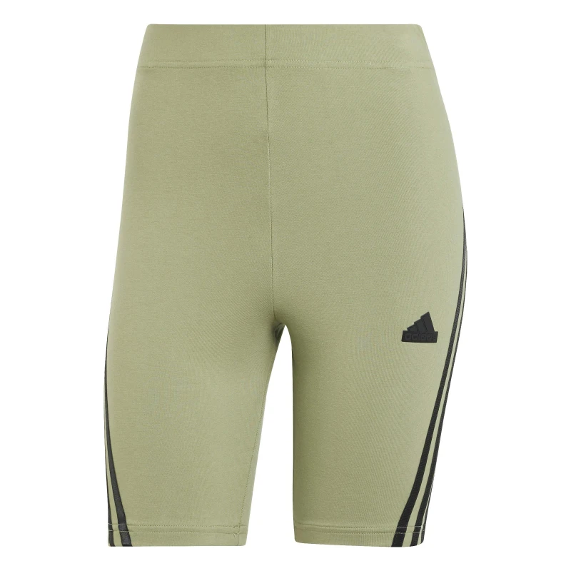 Image of adidas Future Icons 3-Stripes Cycling Shorts Womens - Green Green XS