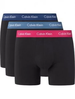 Image of Calvin Klein 3 Pack Boxer Briefs - Black Size M Men