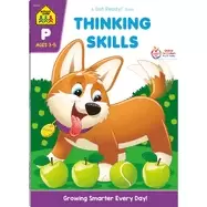 Image of school zone thinking skills workbook 64 pages ages 3 to 5 preschool to kind