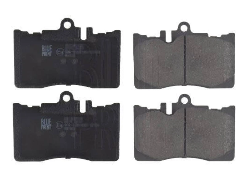 Image of Blue PRINT ADT342126 Brake pad set Front Axle, prepared for wear warning indicator Brake Pad Set,disc brake (402)