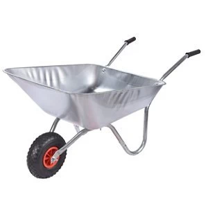 image of Walsall Steel Heavy duty Wheelbarrow 85L