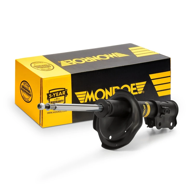 Image of MONROE 72297 Shock absorber Gas Pressure, Twin-Tube, Suspension Strut, Bottom Clamp Shock Absorber (854)