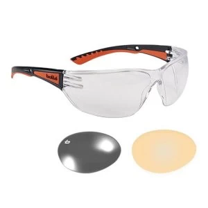 Image of Bolle Safety SLAM+ PLATINUM Safety Glasses - Smoke