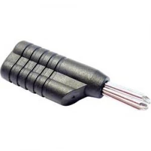 Image of Banana plug Plug straight Pin diameter 4mm Black Schnepp