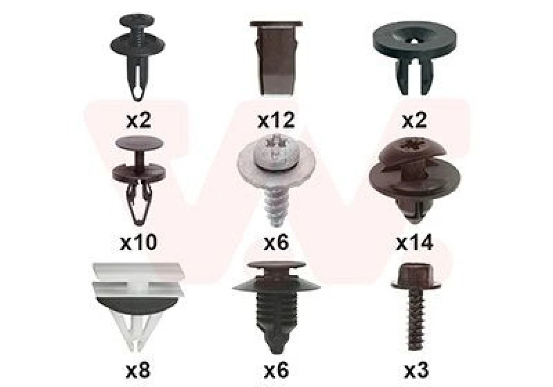 Image of VAN WEZEL Mounting Kit, bumper VAN WEZEL 1853794