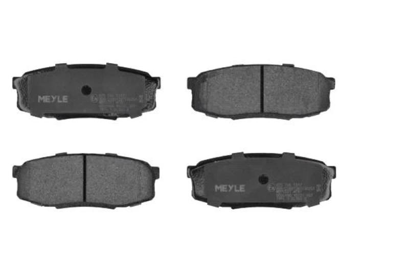 Image of MEYLE 025 246 5317 Brake pad set Rear Axle, not prepared for wear warning indicator, Original Quality, with anti-squeak plate Brake Pad Set,disc brak