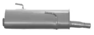 Image of IZAWIT Rear silencer PEUGEOT 27.075 1726VS End silencer,Rear exhaust silencer,Rear muffler,Muffler silencer,Exhaust muffler silencer,Exhaust muffler