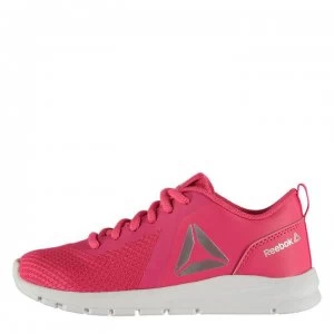 Reebok ReeRush Child Girls Trainers - Pink/Silver/Wht