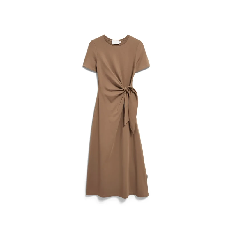 Image of ARMEDANGELS Wrap dress For Her Armedangels Jeltaa Marron Female L