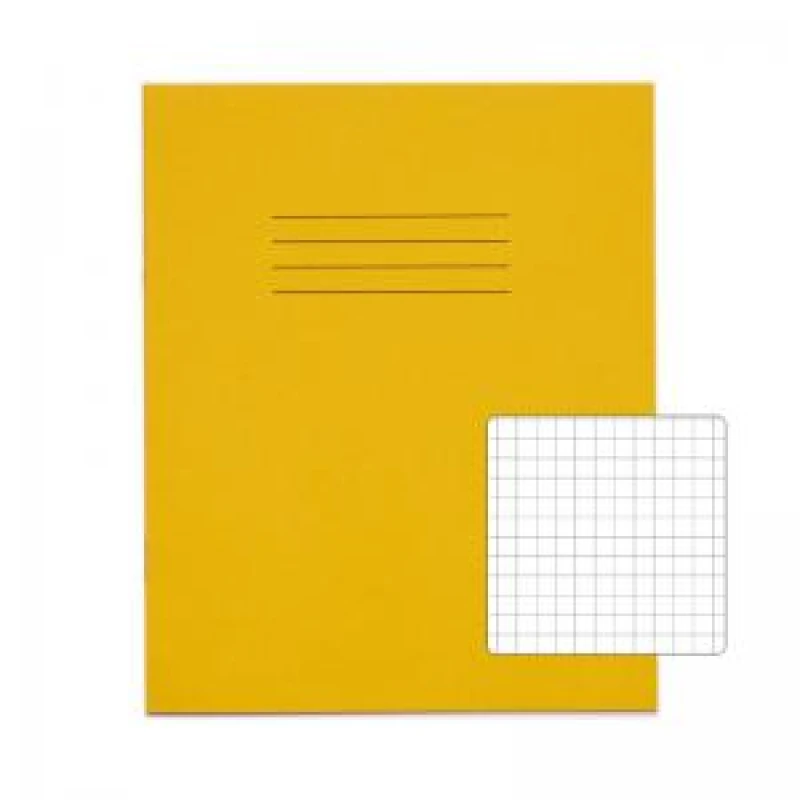 Image of RHINO 8 x 6.5 Exercise Book 32 Pages 16 Leaf Yellow 7mm Squared VTSRVEX1422048