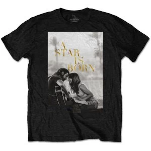 image of A Star Is Born - Jack & Ally Movie Poster Unisex Large T-Shirt - Black