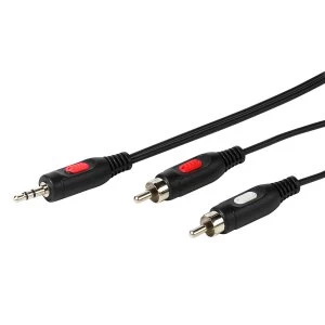 image of Vivanco Cable 3.5mm Jack to 2 x RCA - 5m