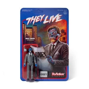 image of They Live ReAction Action Figure Male Ghoul 10 cm