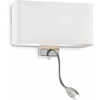 Image of Ideal Lux Hotel - 1 Light Indoor Wall Light White, E27