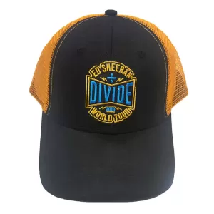 Image of Ed Sheeran - 2019 Divide World Tour Unisex Baseball Cap - Black,White