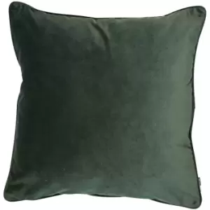 image of Malini Luxe Velvet Cushion, Pine Green