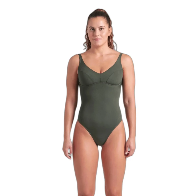 Image of Womens 1 Piece swimsuit Arena Victoria Vert Female 46