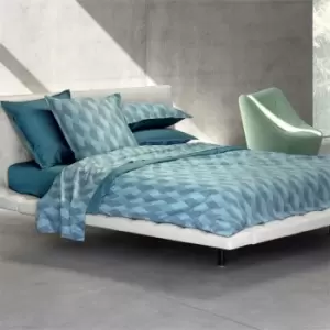 Image of Boss Egean Wave Duvet Cover - Blue