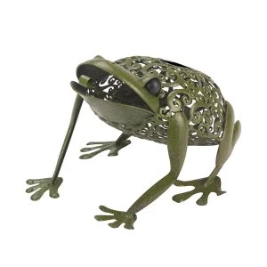 Image of Smart Solar Metal Silhouette Frog Light