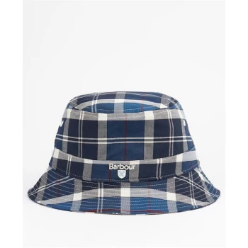 Image of Barbour Tartan Bucket Hat - Blue