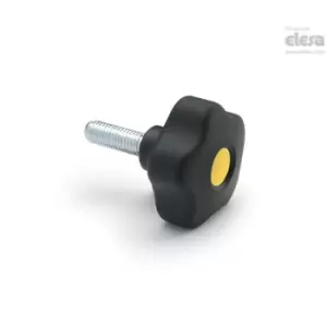 Image of ELESA Lobe knob-VCT.53 p-M10x50-Soft-C3 Grey